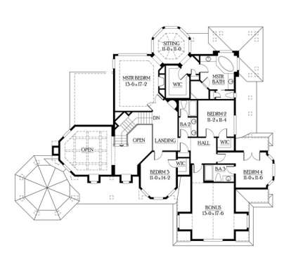 Floorplan 2 for House Plan #341-00153