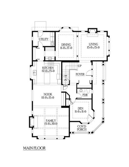 Floorplan 2 for House Plan #341-00154