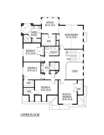 Floorplan 2 for House Plan #341-00155