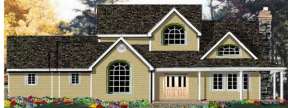 Country House Plan #033-00122 Elevation Photo
