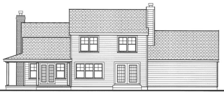 Country House Plan #033-00122 Elevation Photo