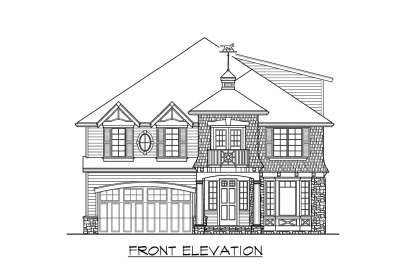 Craftsman House Plan #341-00156 Elevation Photo
