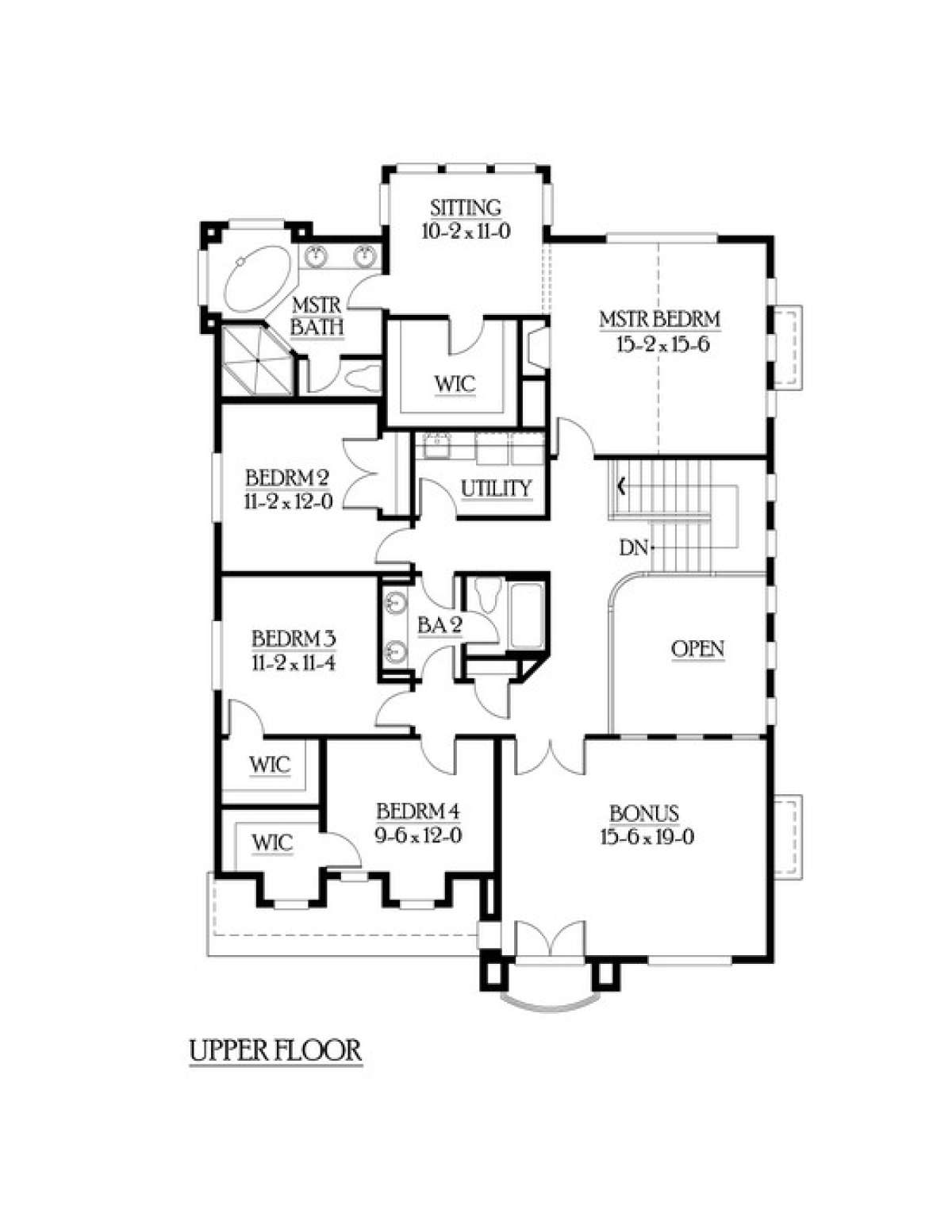 Floorplan 2 for House Plan #341-00156
