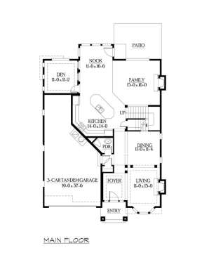 Floorplan 1 for House Plan #341-00157