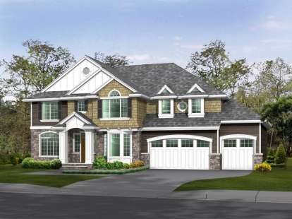 4 Bed, 3 Bath, 3705 Square Foot House Plan - #341-00158