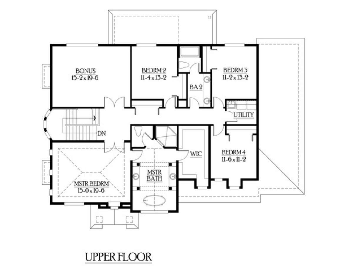 Floorplan 2 for House Plan #341-00158