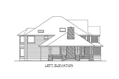 Craftsman House Plan #341-00159 Elevation Photo
