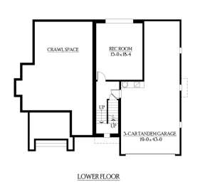 Floorplan 1 for House Plan #341-00160