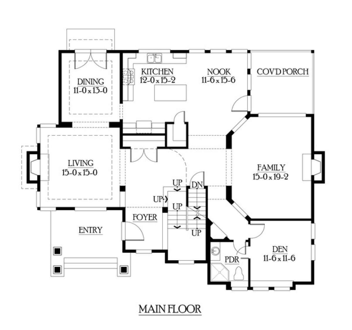 Floorplan 2 for House Plan #341-00160