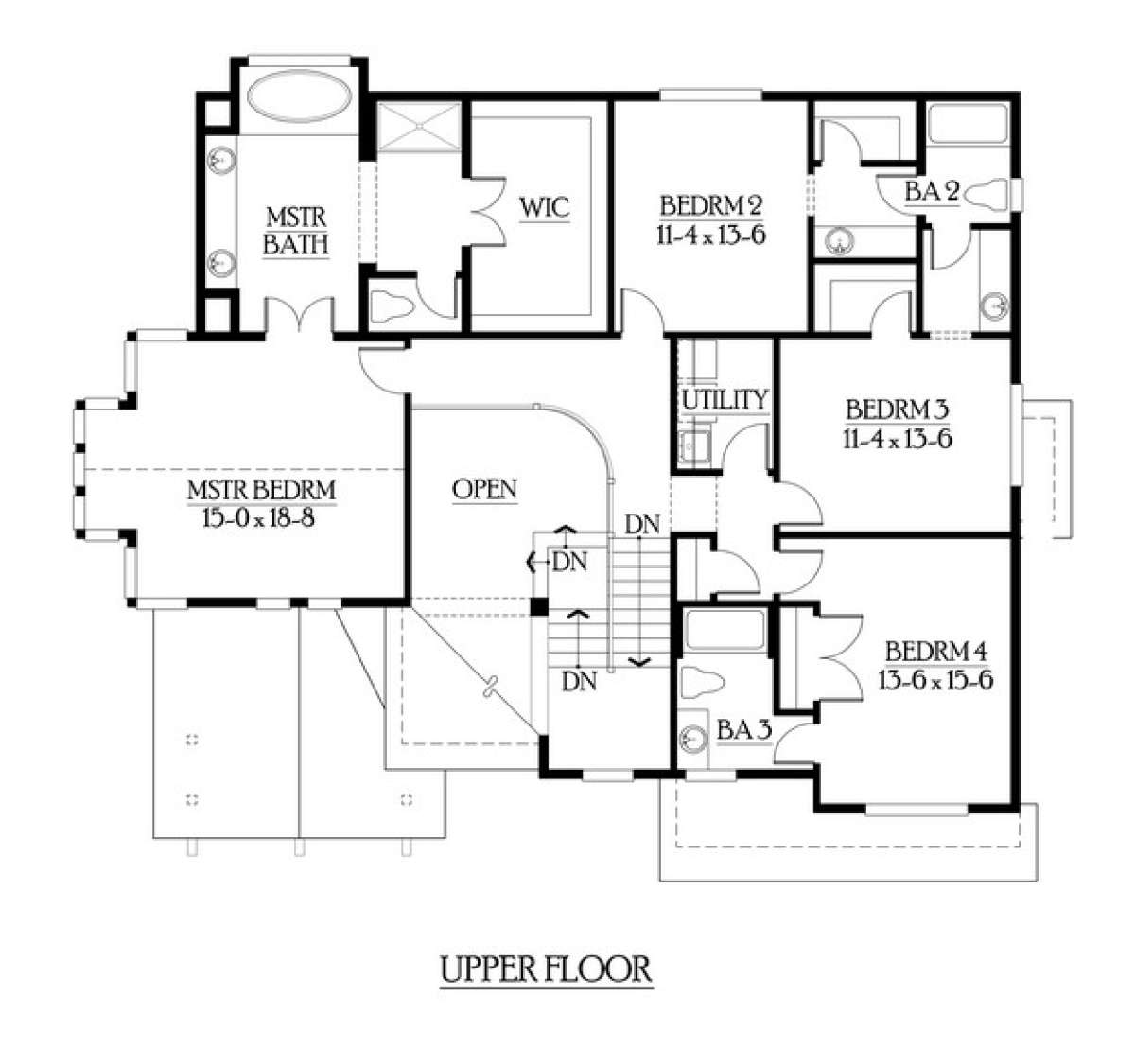 Floorplan 3 for House Plan #341-00160