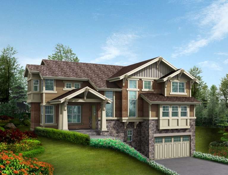 Northwest House Plan #341-00161 Elevation Photo