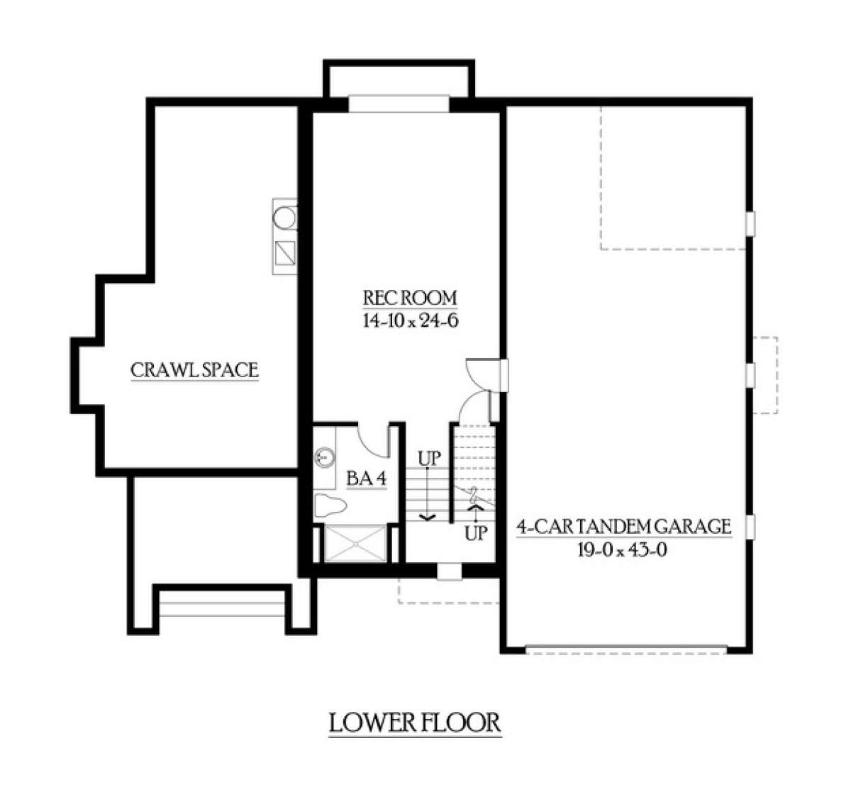 Floorplan 1 for House Plan #341-00161