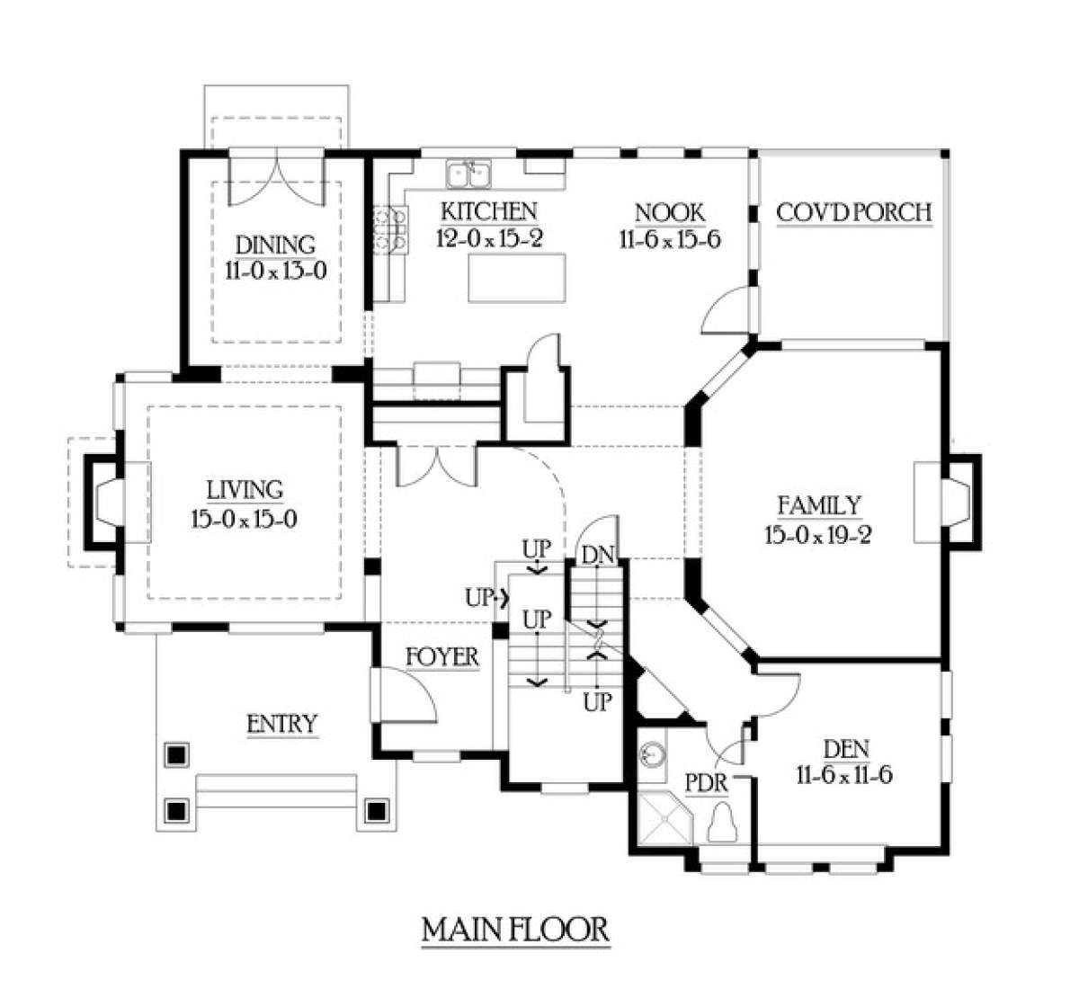 Floorplan 2 for House Plan #341-00161