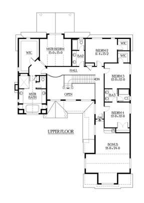 Floorplan 2 for House Plan #341-00162