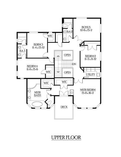 Floorplan 2 for House Plan #341-00165