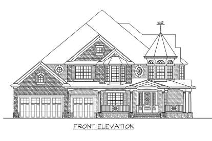 Victorian House Plan #341-00166 Elevation Photo