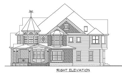 Victorian House Plan #341-00166 Elevation Photo