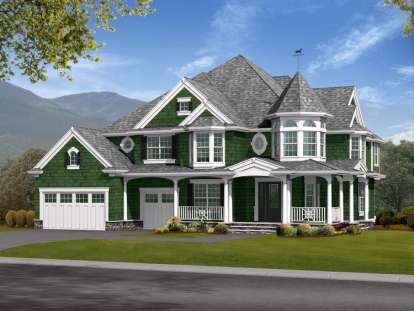 Victorian House Plan #341-00166 Elevation Photo