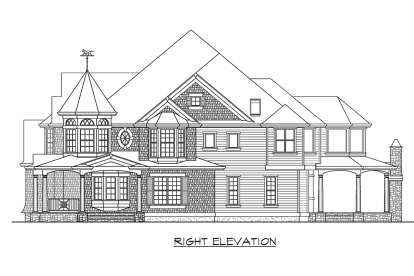 Victorian House Plan #341-00167 Elevation Photo