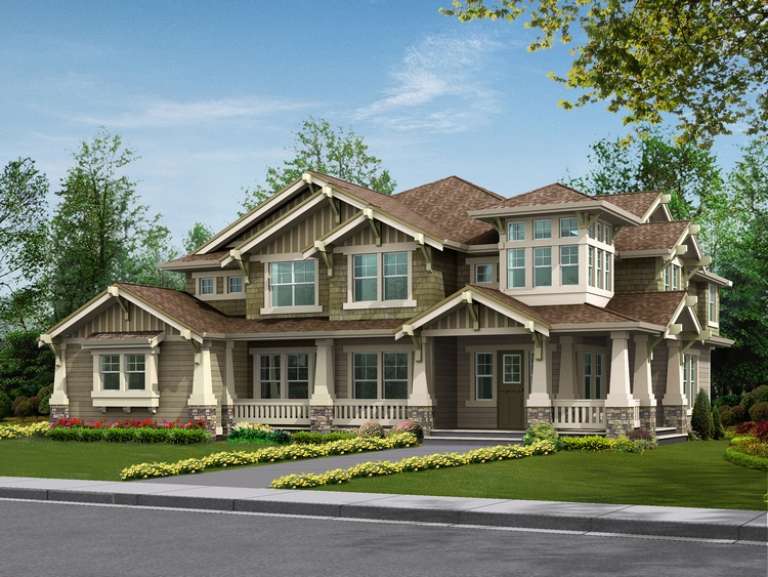 Craftsman House Plan #341-00169 Elevation Photo