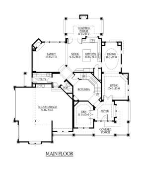 Floorplan 1 for House Plan #341-00169