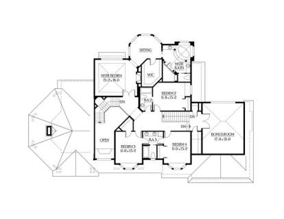 Floorplan 2 for House Plan #341-00170