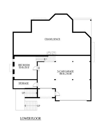 Floorplan 1 for House Plan #341-00171
