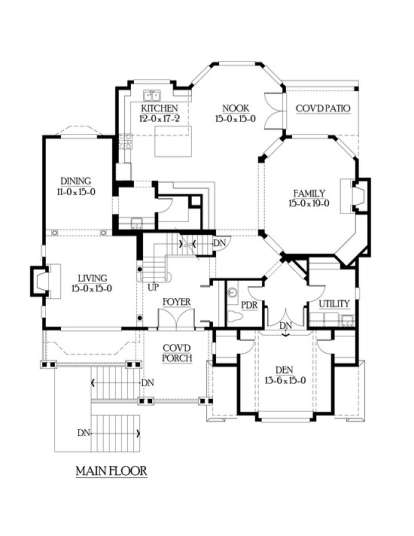 Floorplan 2 for House Plan #341-00171