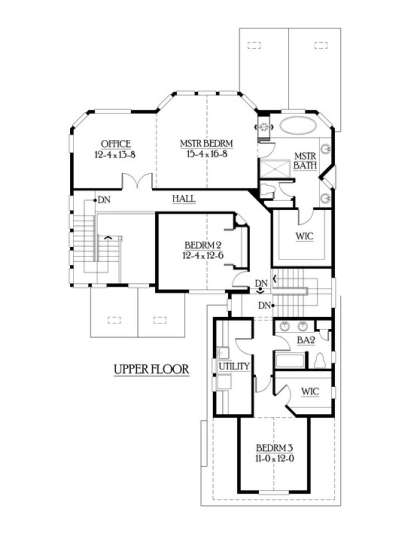 Floorplan 2 for House Plan #341-00172