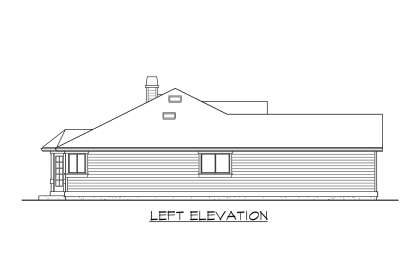 Ranch House Plan #341-00174 Elevation Photo
