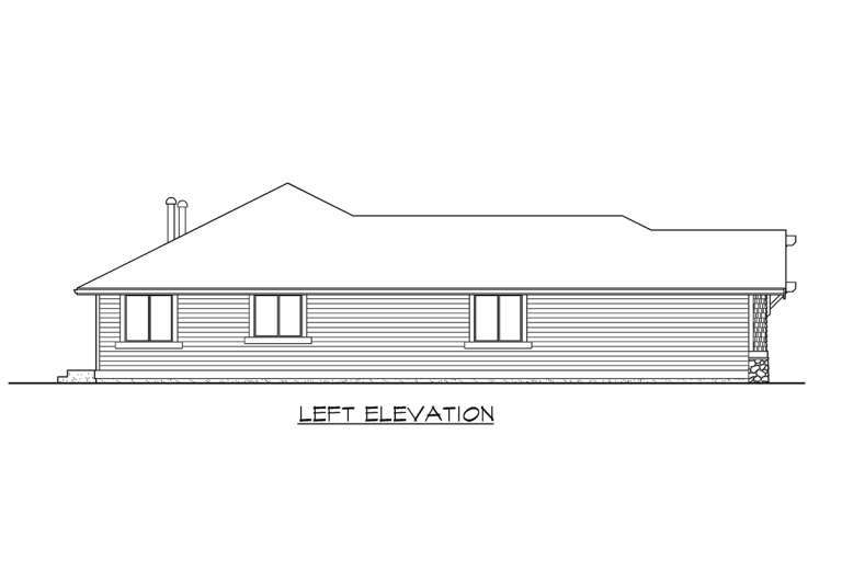 Craftsman House Plan #341-00176 Elevation Photo