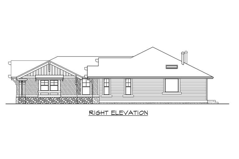 Craftsman House Plan #341-00176 Elevation Photo