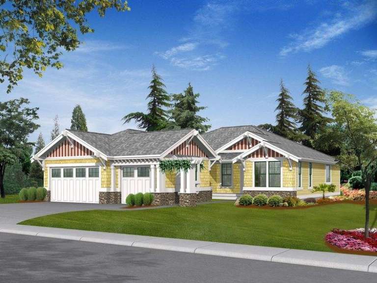 Craftsman House Plan #341-00176 Elevation Photo