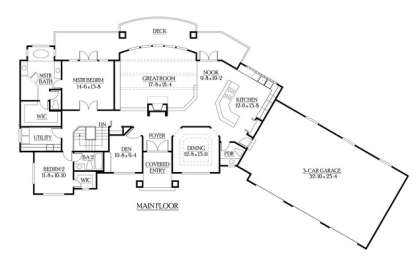 Floorplan 2 for House Plan #341-00177