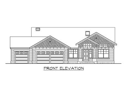 Northwest House Plan #341-00178 Elevation Photo
