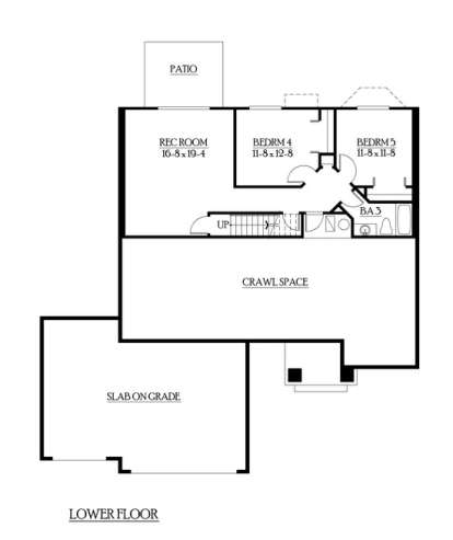 Floorplan 1 for House Plan #341-00178