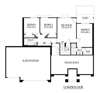 Floorplan 1 for House Plan #341-00179