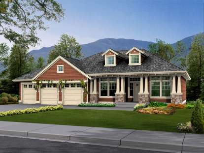 Mountain House Plan #341-00180 Elevation Photo