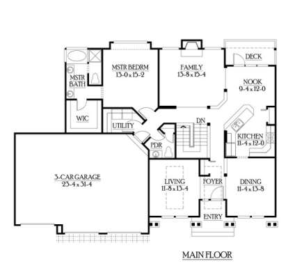 Floorplan 2 for House Plan #341-00180