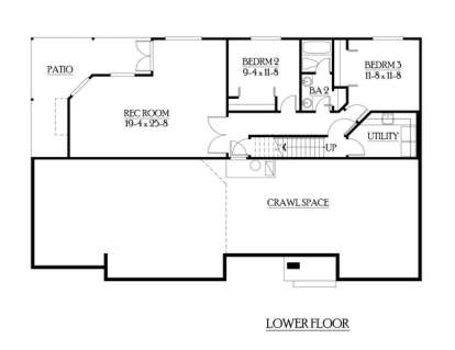 Floorplan 1 for House Plan #341-00181