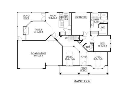 Floorplan 2 for House Plan #341-00182