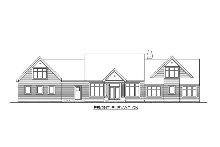 Country House Plan #341-00183 Elevation Photo