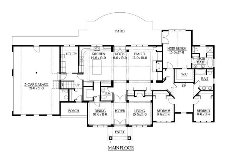 House Plan House Plan #6057 Drawing 1