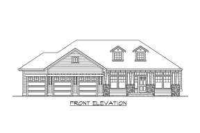 Craftsman House Plan #341-00184 Elevation Photo