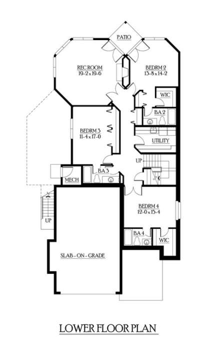 Floorplan 1 for House Plan #341-00185