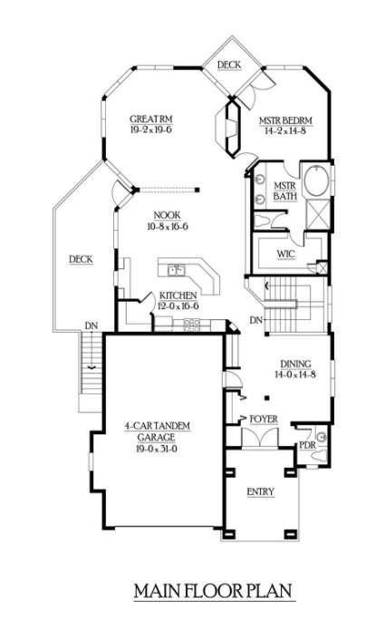 Floorplan 2 for House Plan #341-00185