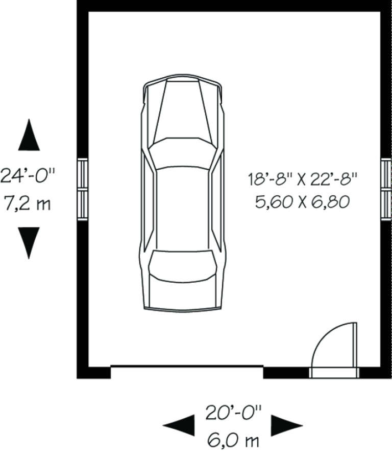 House Plan House Plan #606 Drawing 1