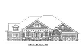 Craftsman House Plan #341-00186 Elevation Photo