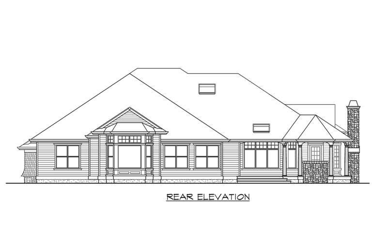 Craftsman House Plan #341-00186 Elevation Photo