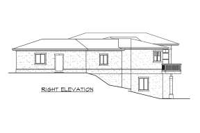 Luxury House Plan #341-00187 Elevation Photo